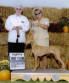 Trinitys first show at six months old.  Best Puppy and Puppy Group 2.